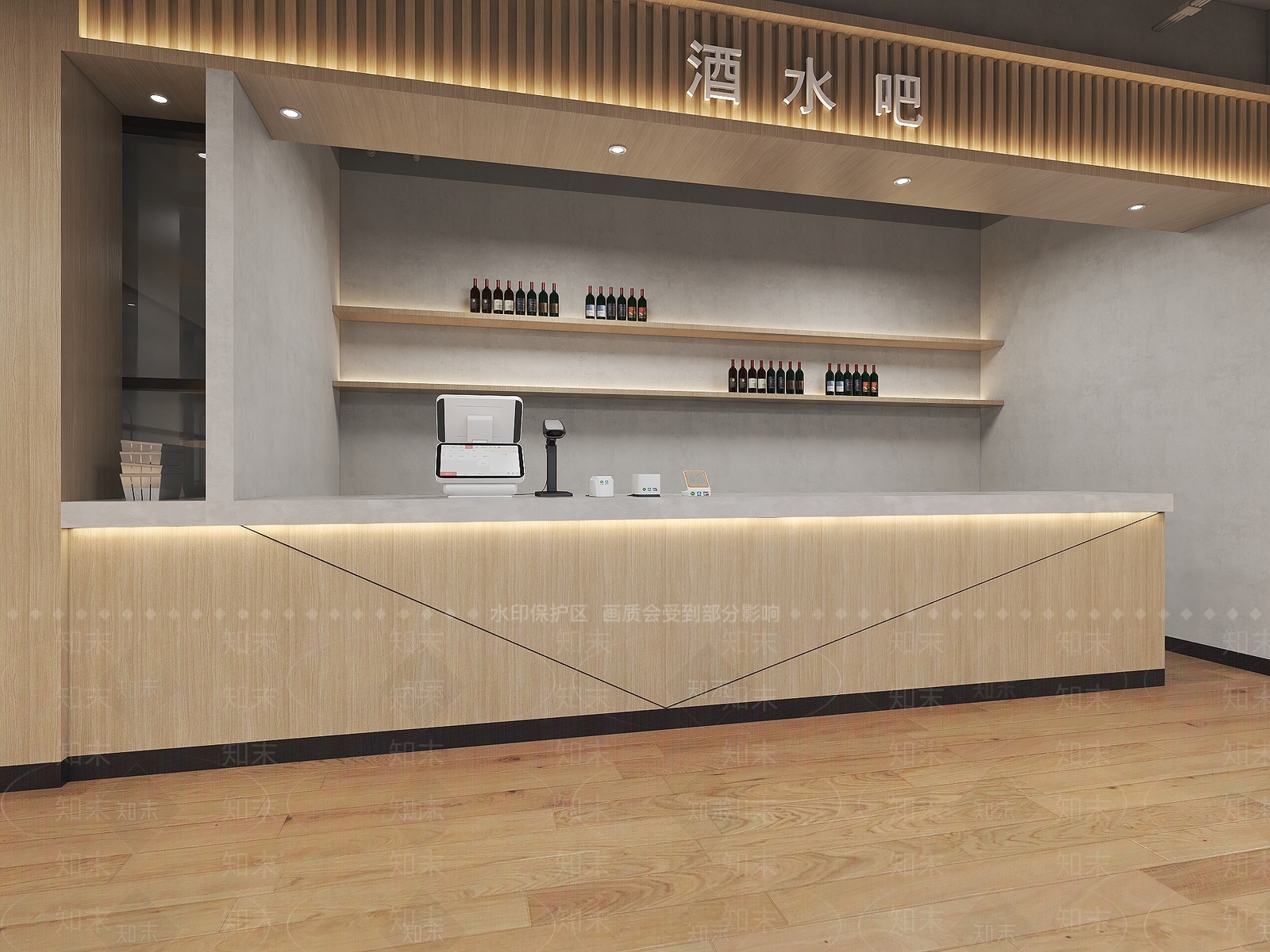 现代自助餐厅3D模型下载【ID:1110518764】
