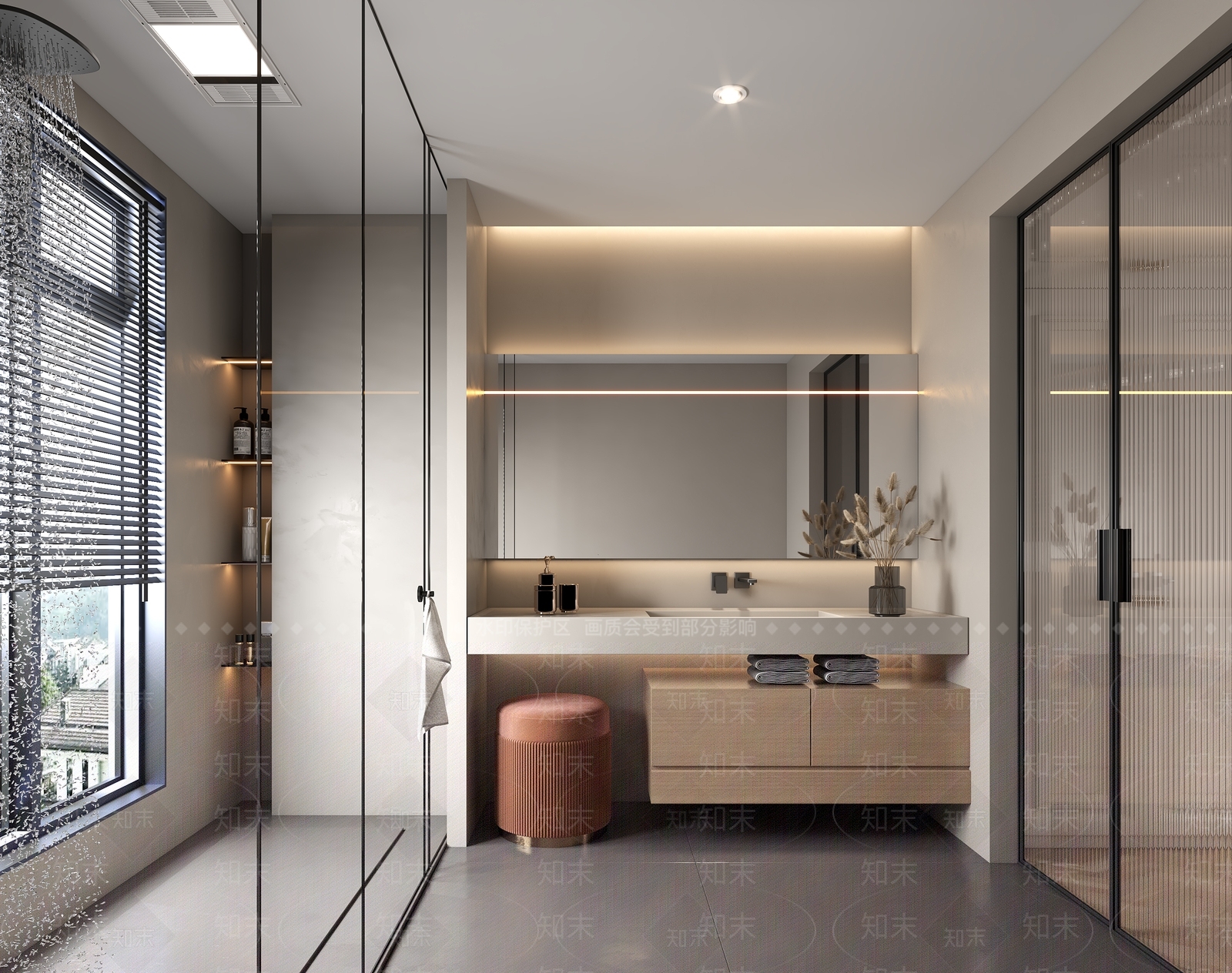 现代卫生间3D模型下载【ID:1110525430】