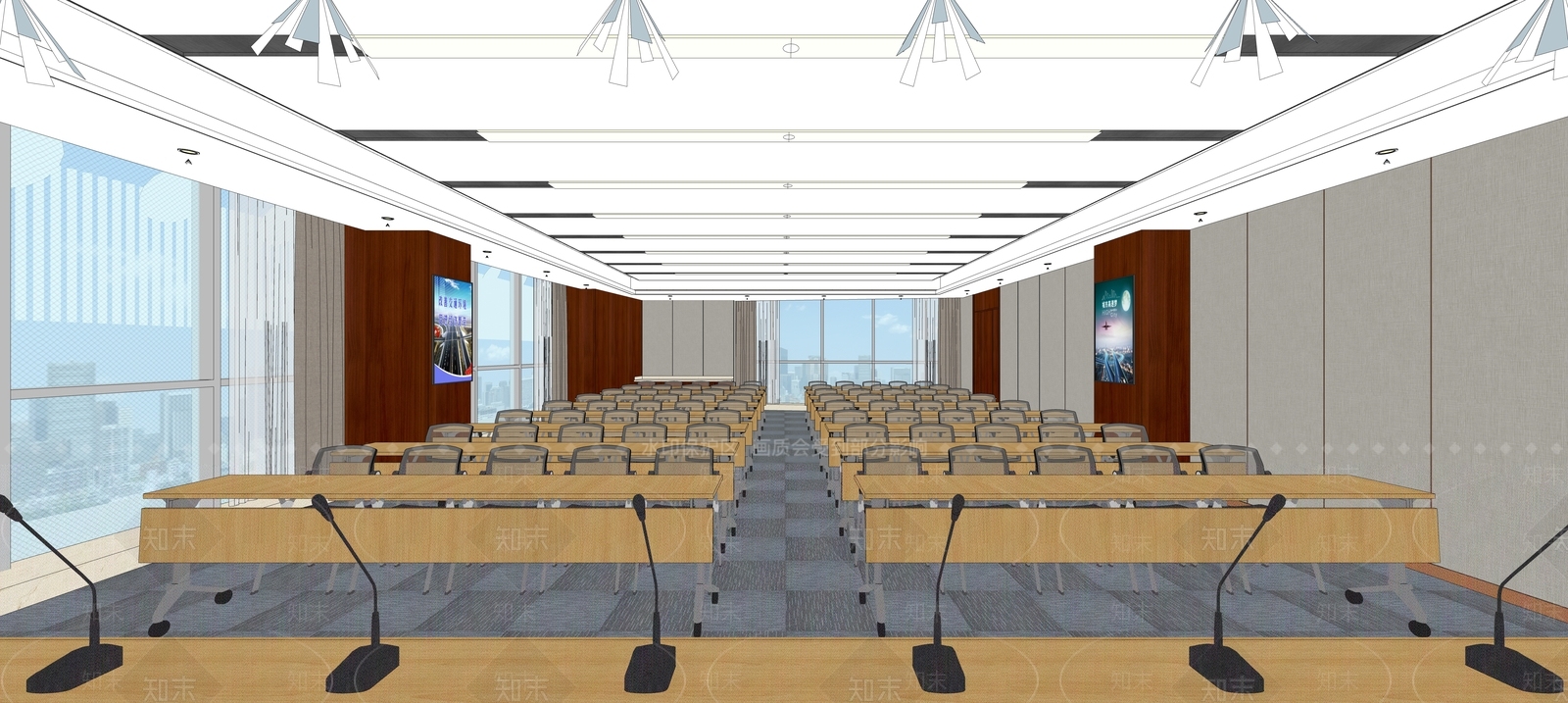现代报告厅SU模型下载【ID:1110529901】