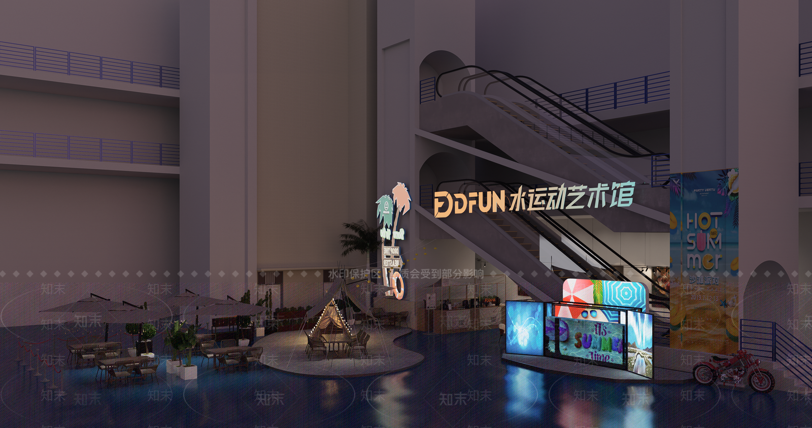 现代商业外摆SU模型下载【ID:1110737074】