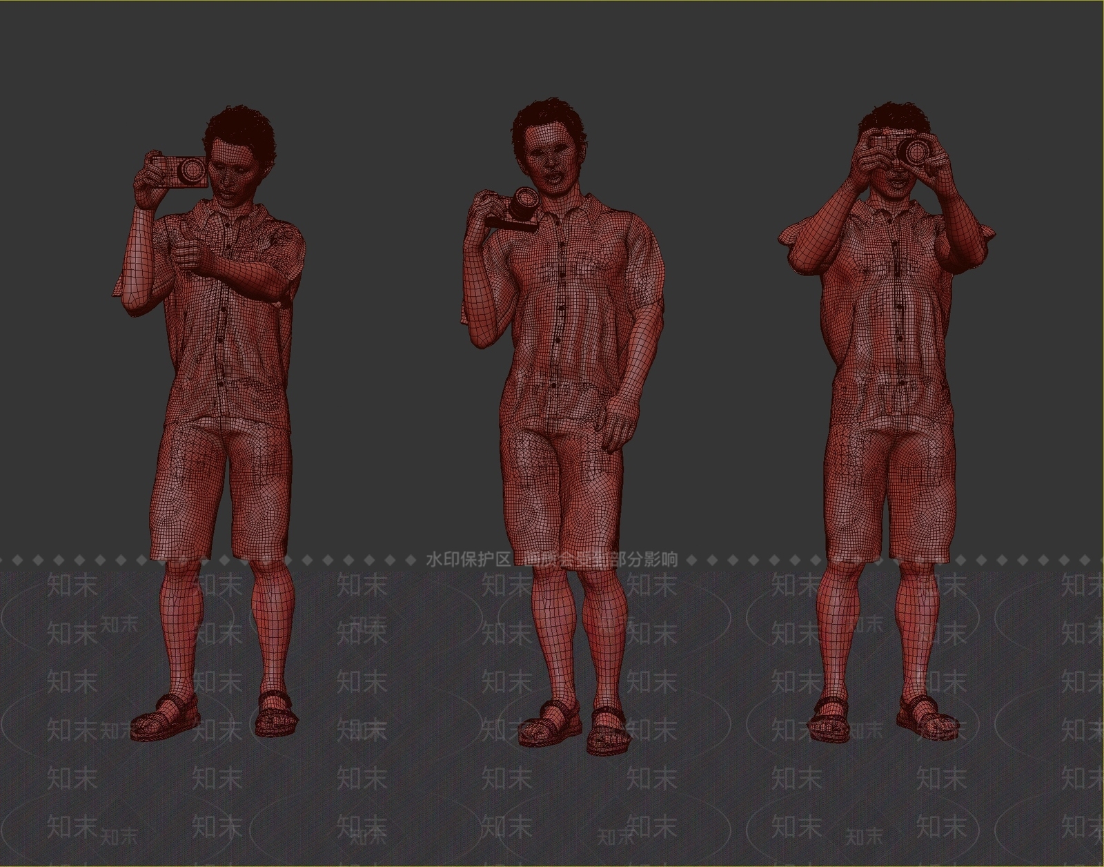 现代摄影师3D模型下载【ID:1110532393】