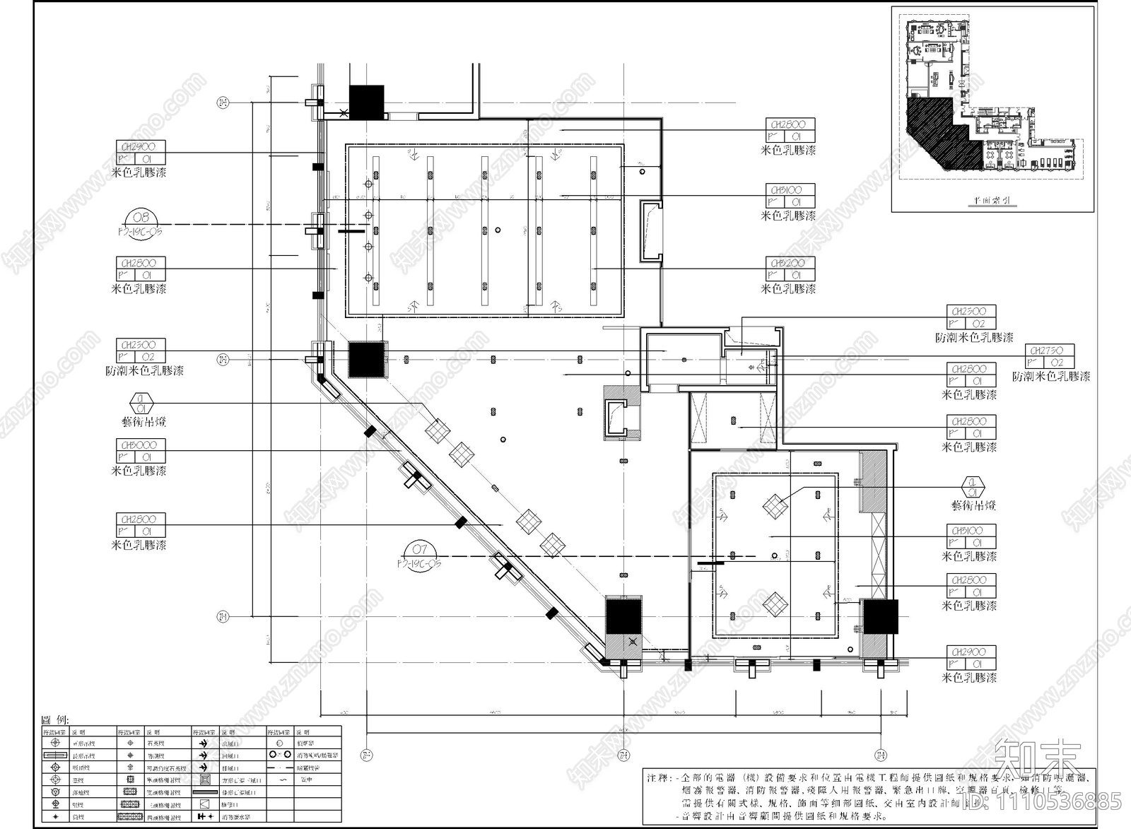 咖啡及红酒雪茄屋CAD施工图cad施工图下载【ID:1110536885】