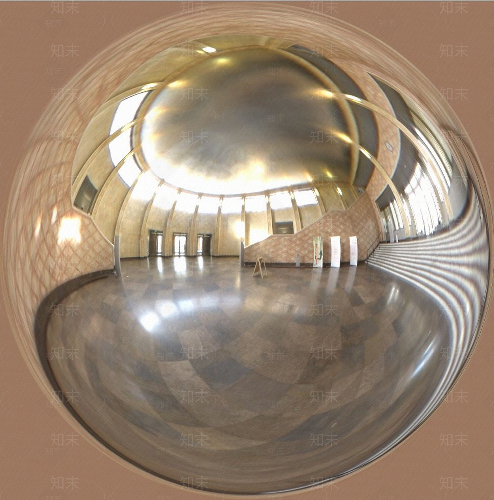HDR大厅反射球图片贴图下载【ID:1110542991】