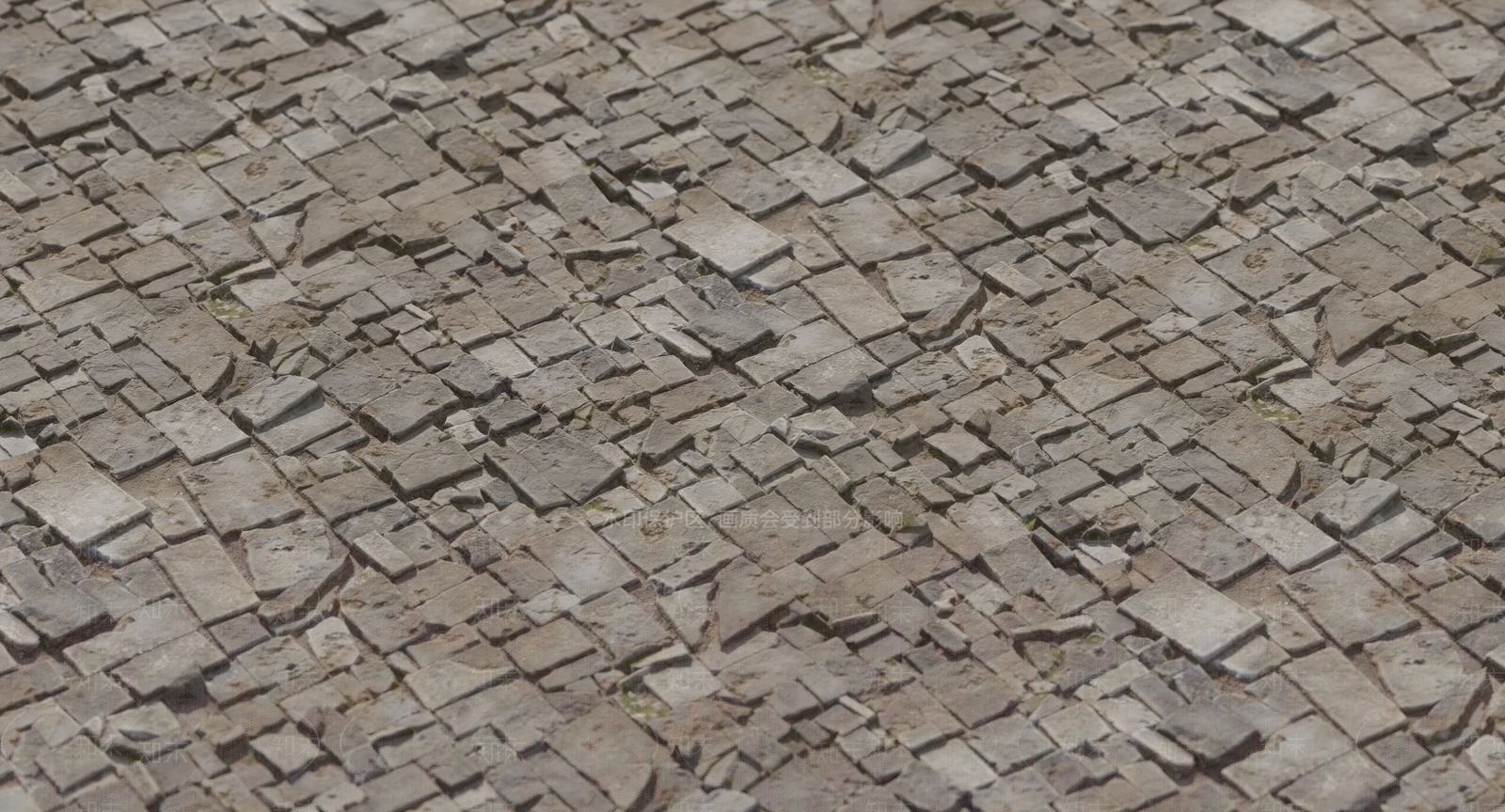 现代砖块路面3D模型下载【ID:1110545991】