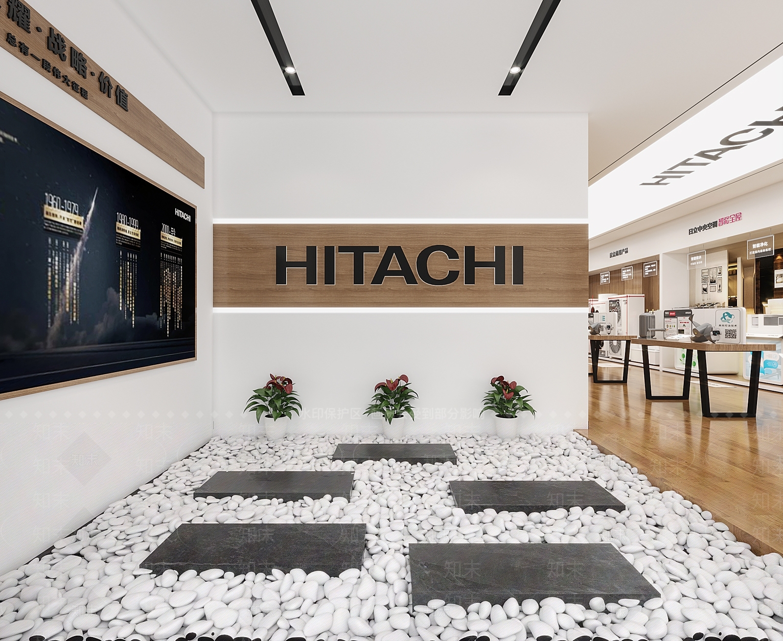 现代空调专卖店3D模型下载【ID:1110568055】