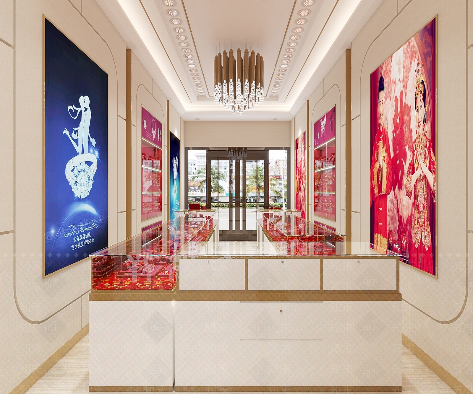现代珠宝店3D模型下载【ID:1110570125】