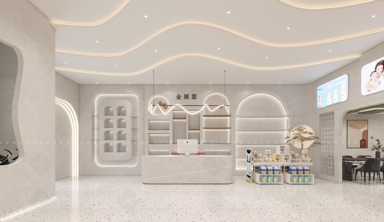 现代母婴店3D模型下载【ID:1110570741】
