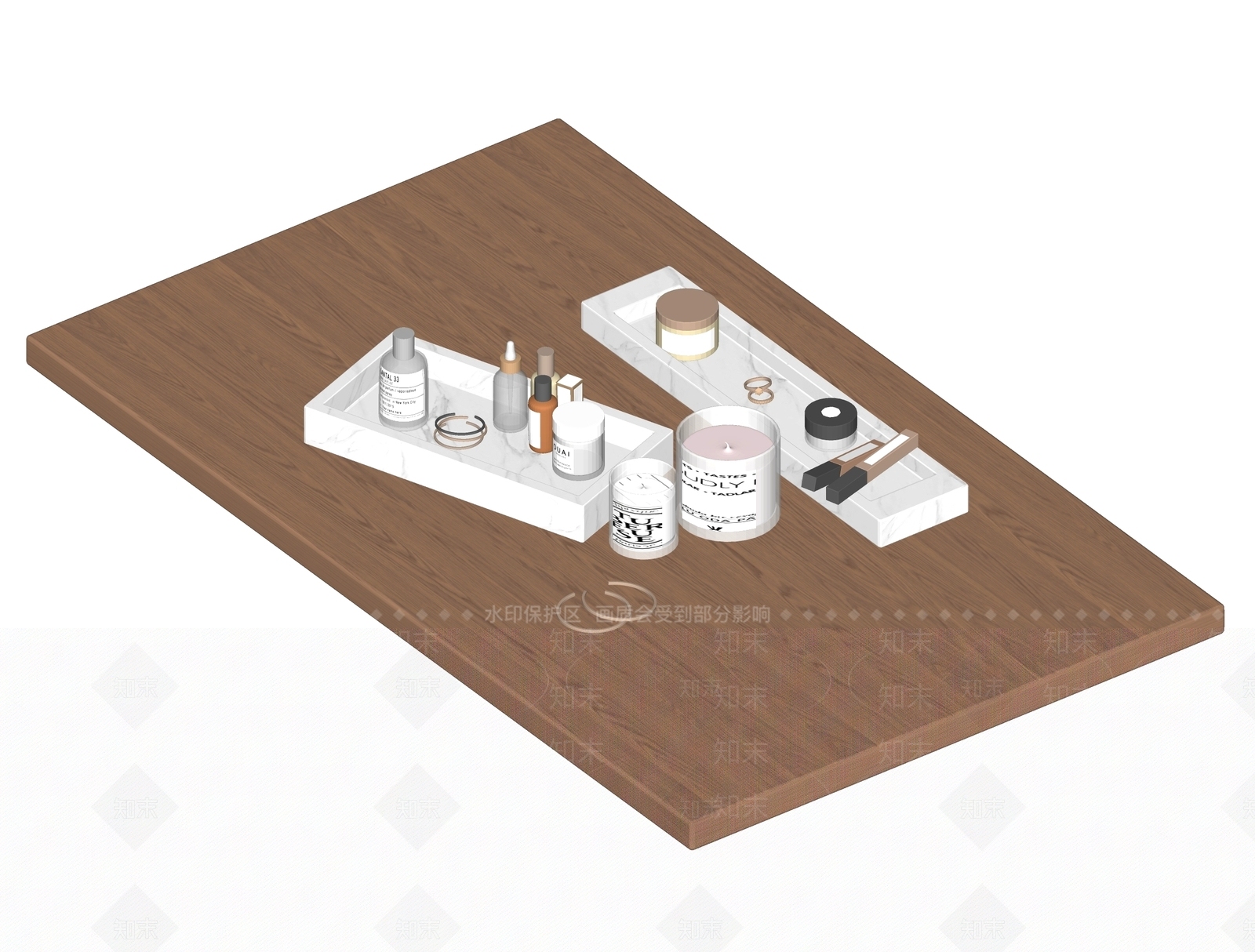 现代洗浴用品SU模型下载【ID:1110577112】