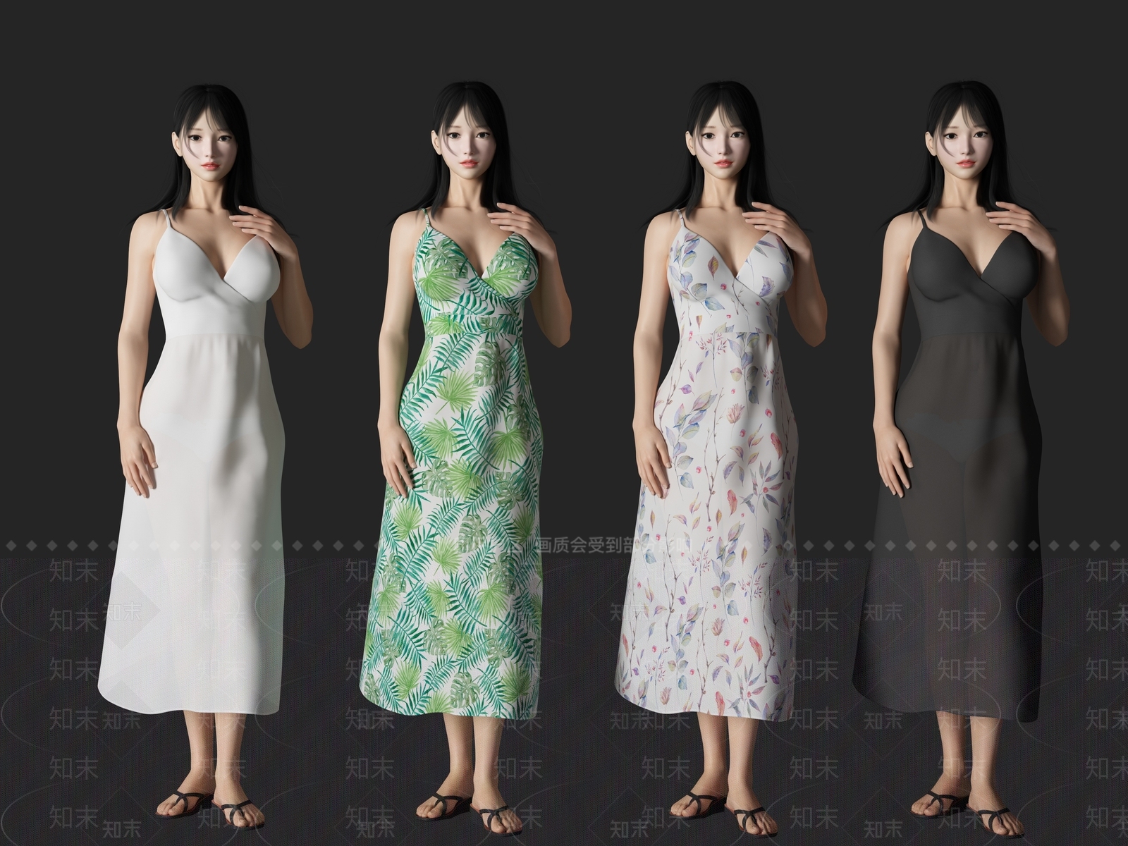 现代女人SU模型下载【ID:1110584393】