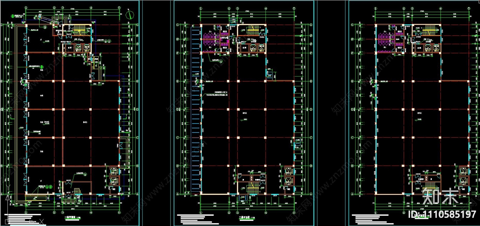 综合楼建筑设计cad施工图下载【ID:1110585197】