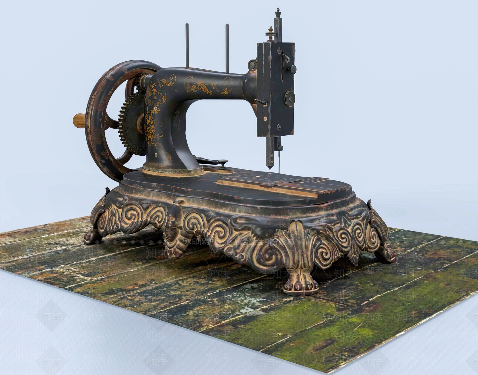 现代缝纫机3D模型下载【ID:1110587089】