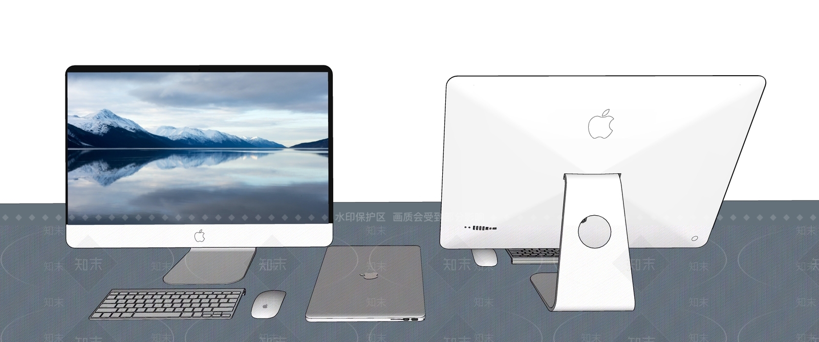 现代电脑SU模型下载【ID:1110594679】