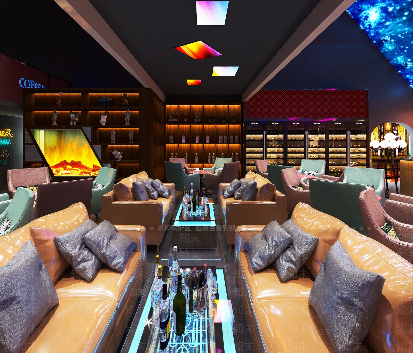 工业风酒吧3D模型下载【ID:1110607497】
