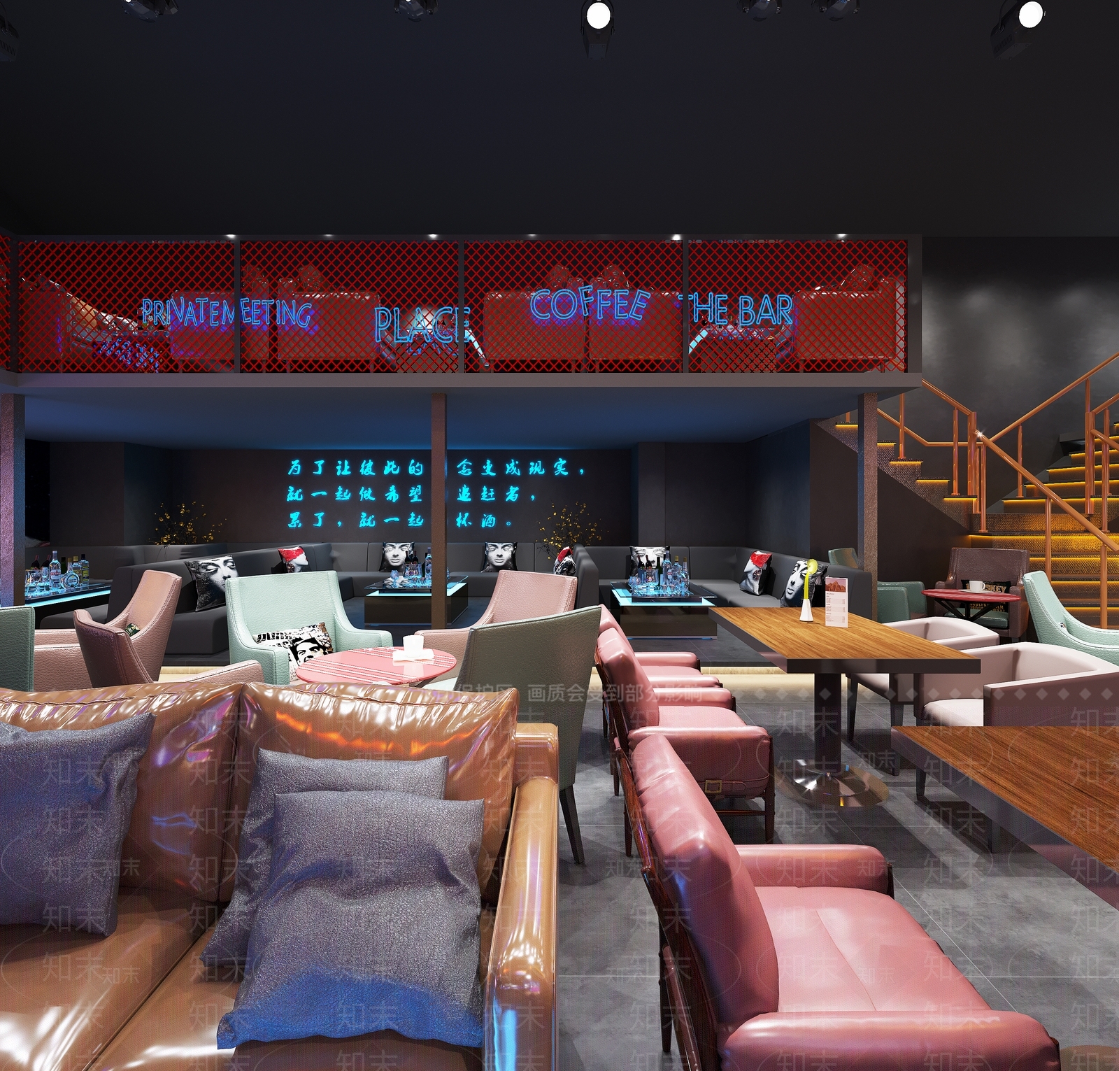 工业风酒吧3D模型下载【ID:1110607497】