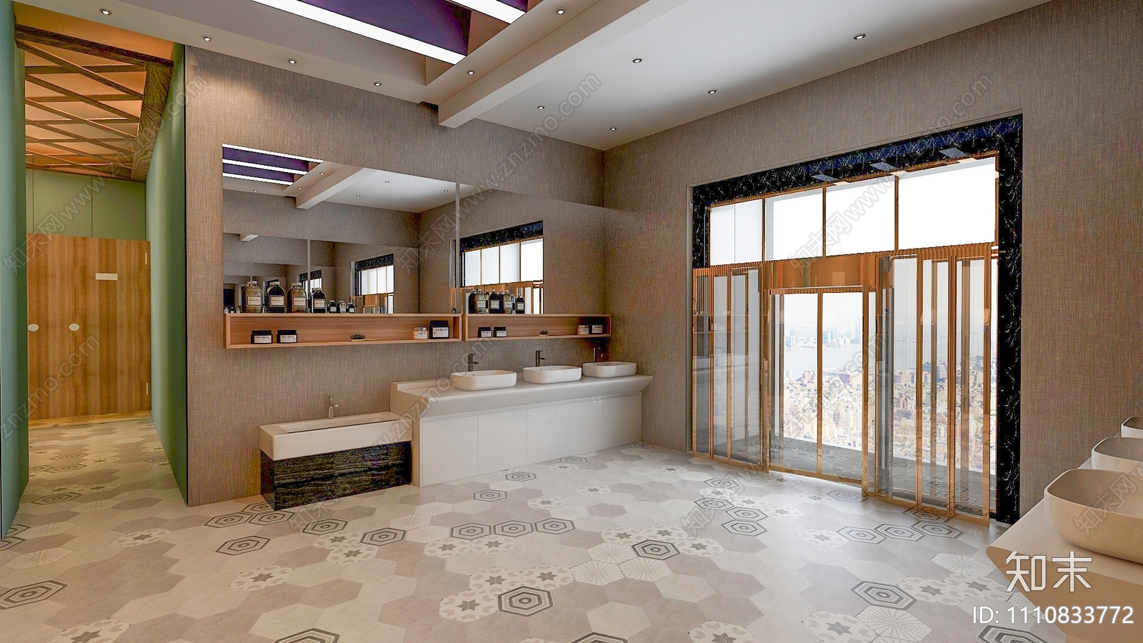 厕所CAD平面图施工图下载【ID:1110833772】