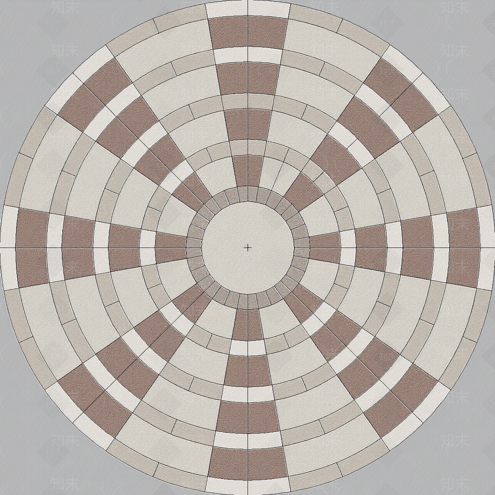 圆形广场铺装贴图下载【ID:1195355399】