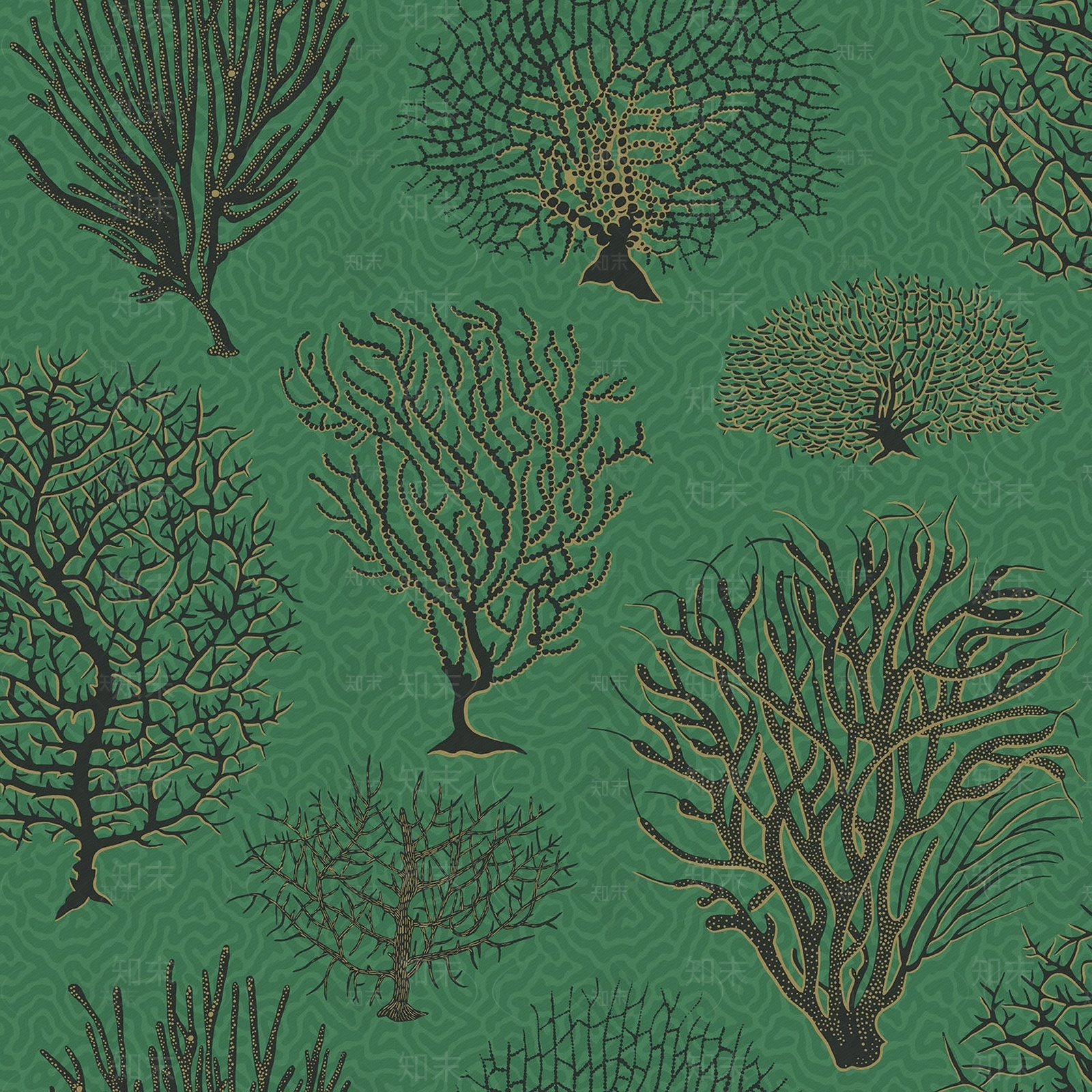 绿色树木树干壁纸壁布贴图下载【ID:1110619645】