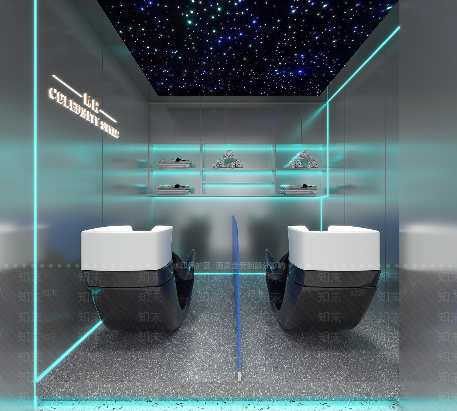 现代美发店3D模型下载【ID:1110621373】