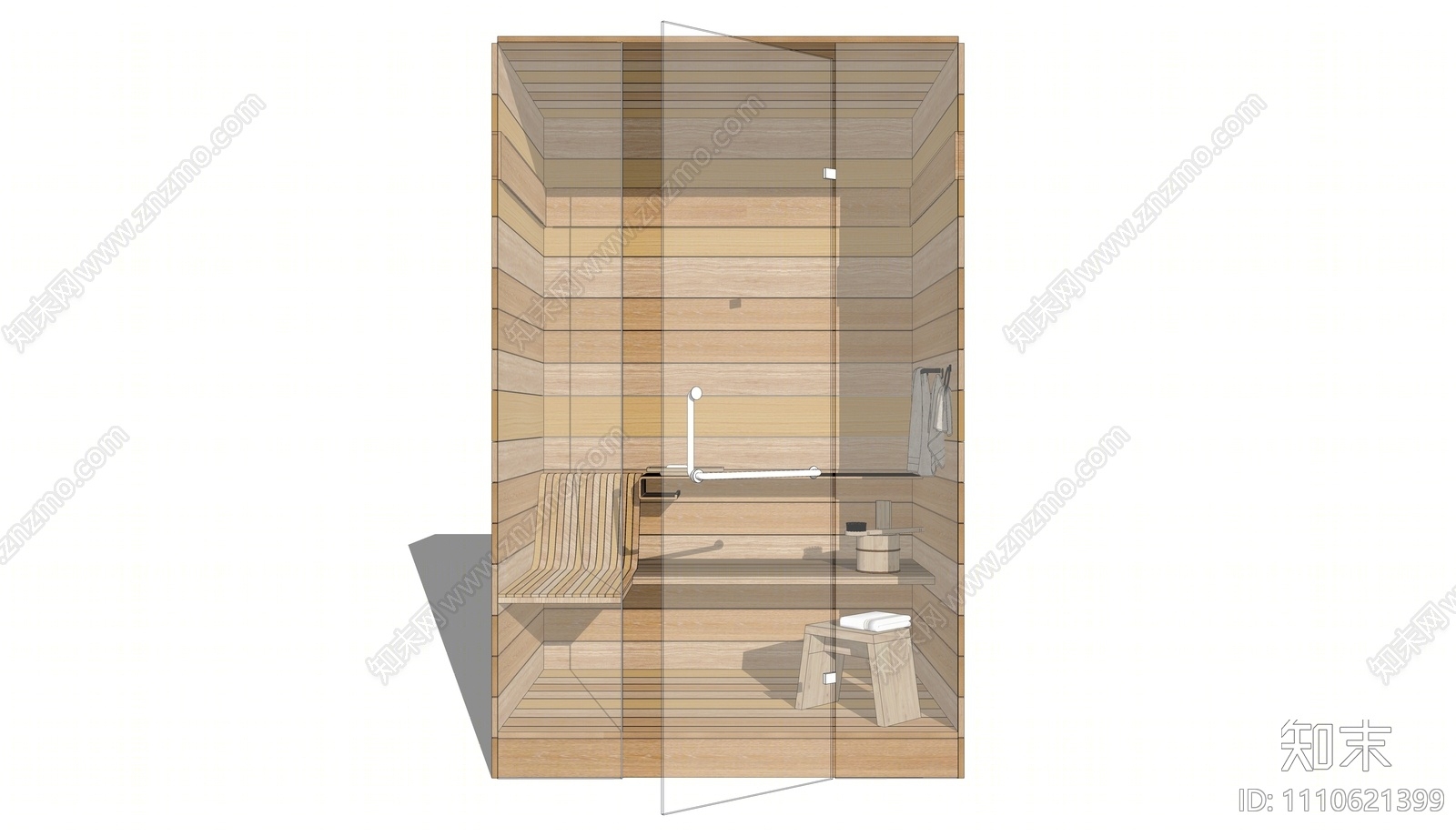 现代桑拿房SU模型下载【ID:1110621399】