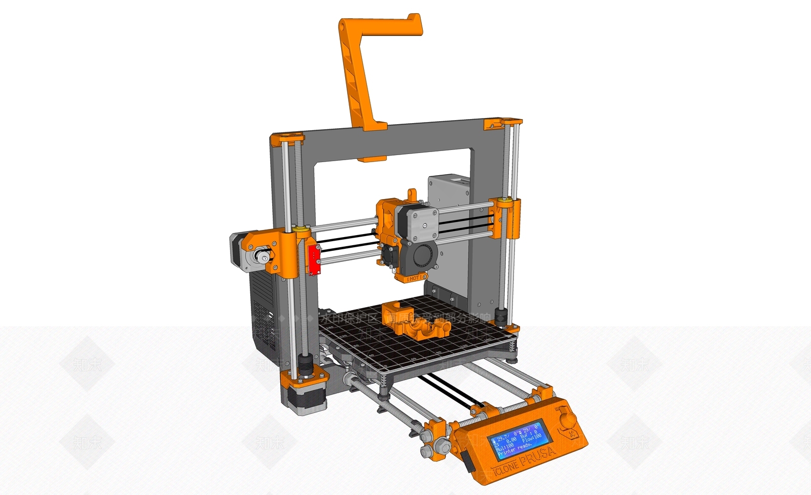 现代3D打印机SU模型下载【ID:1110622347】