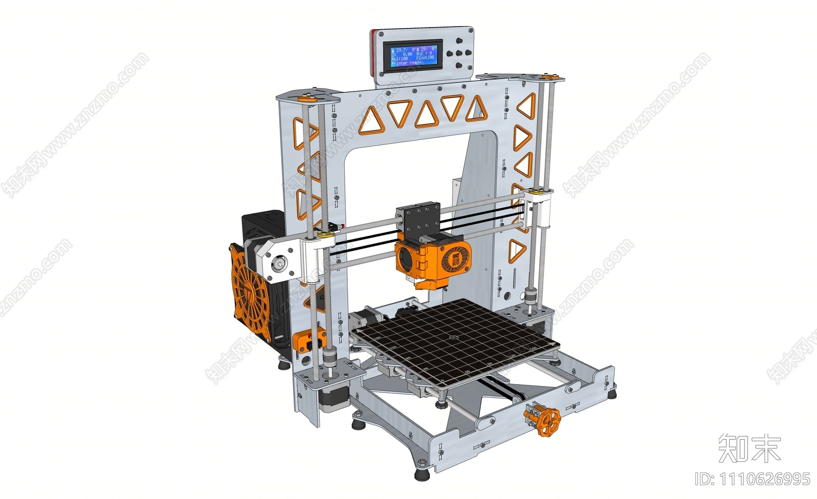 现代3D打印机SU模型下载【ID:1110626995】