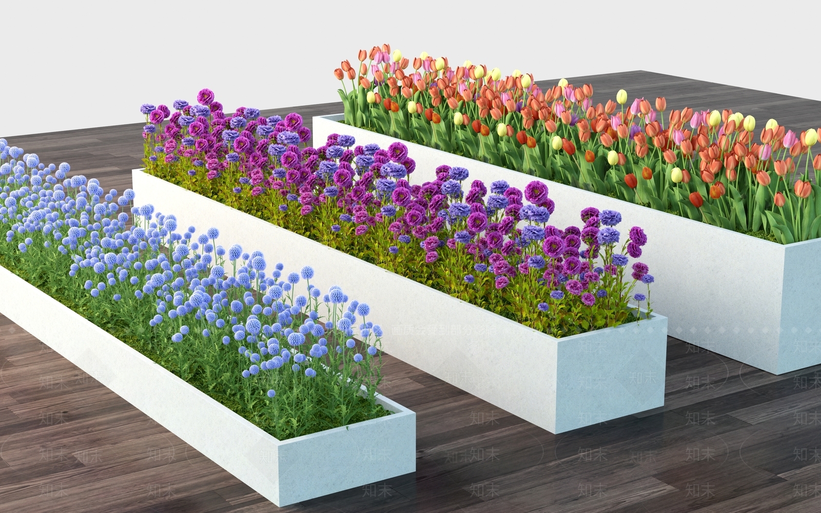 现代花坛3D模型下载【ID:1110631507】