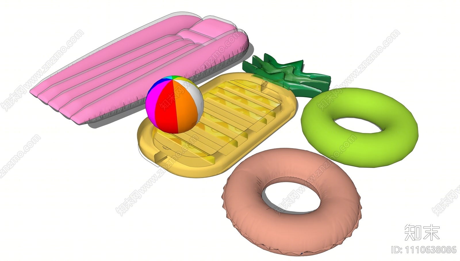 现代充气垫SU模型下载【ID:1110638086】