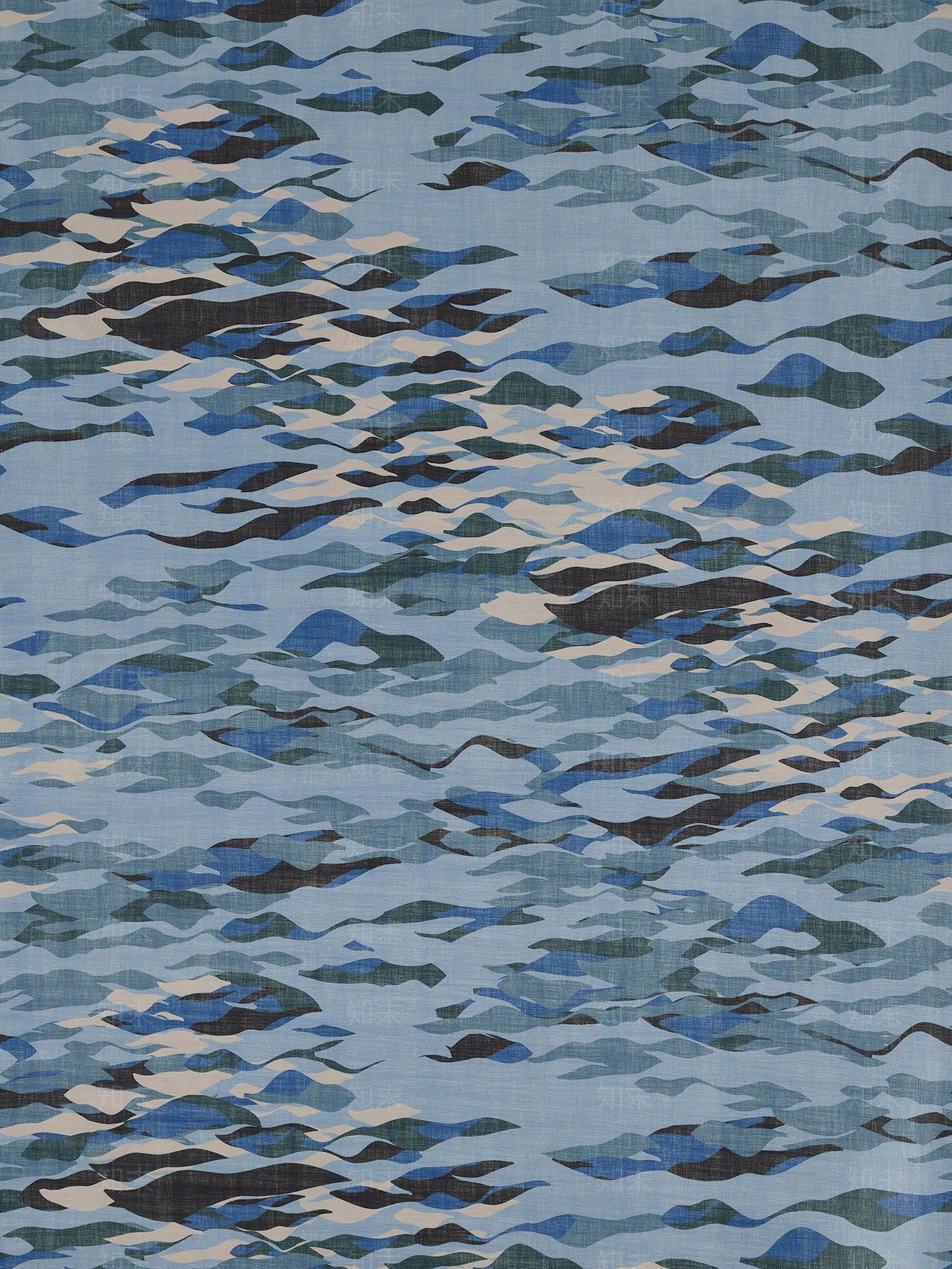 蓝色迷彩纹理壁布贴图下载【ID:1110642696】