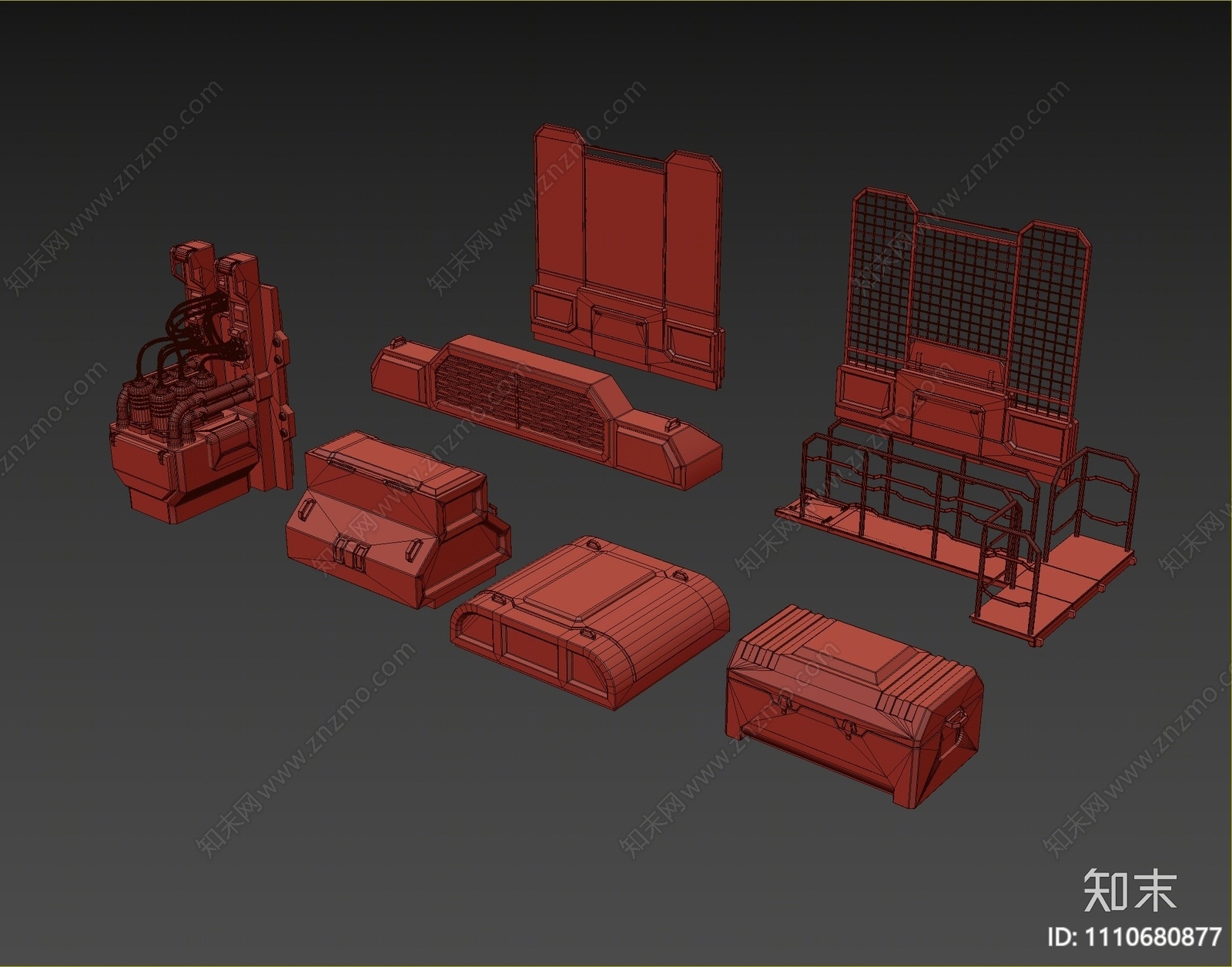 现代工业设备3D模型下载【ID:1110680877】