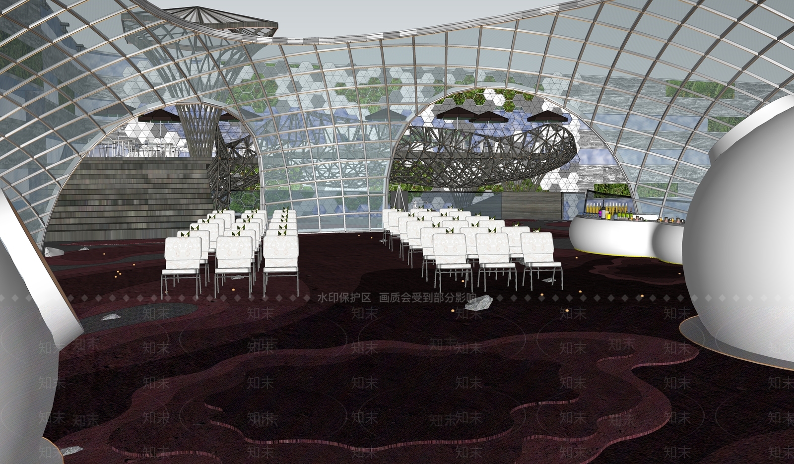 现代娱乐空间SU模型下载【ID:1110684543】