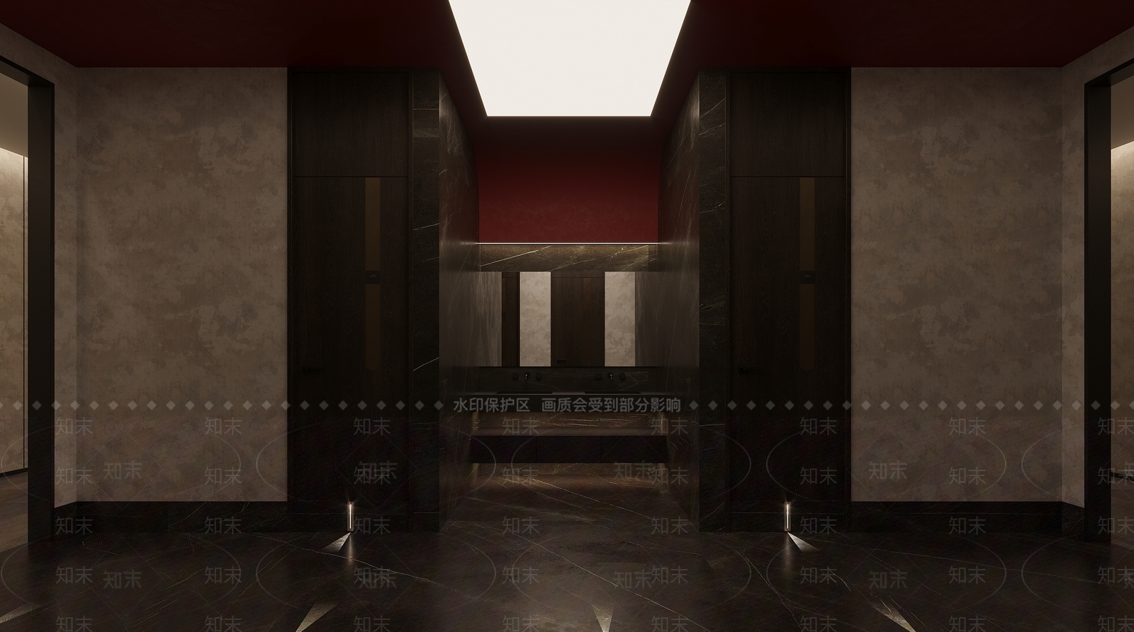 现代公共卫生间3D模型下载【ID:1110702981】