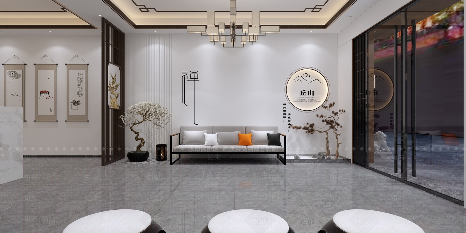 新中式茶馆3D模型下载【ID:1110707230】