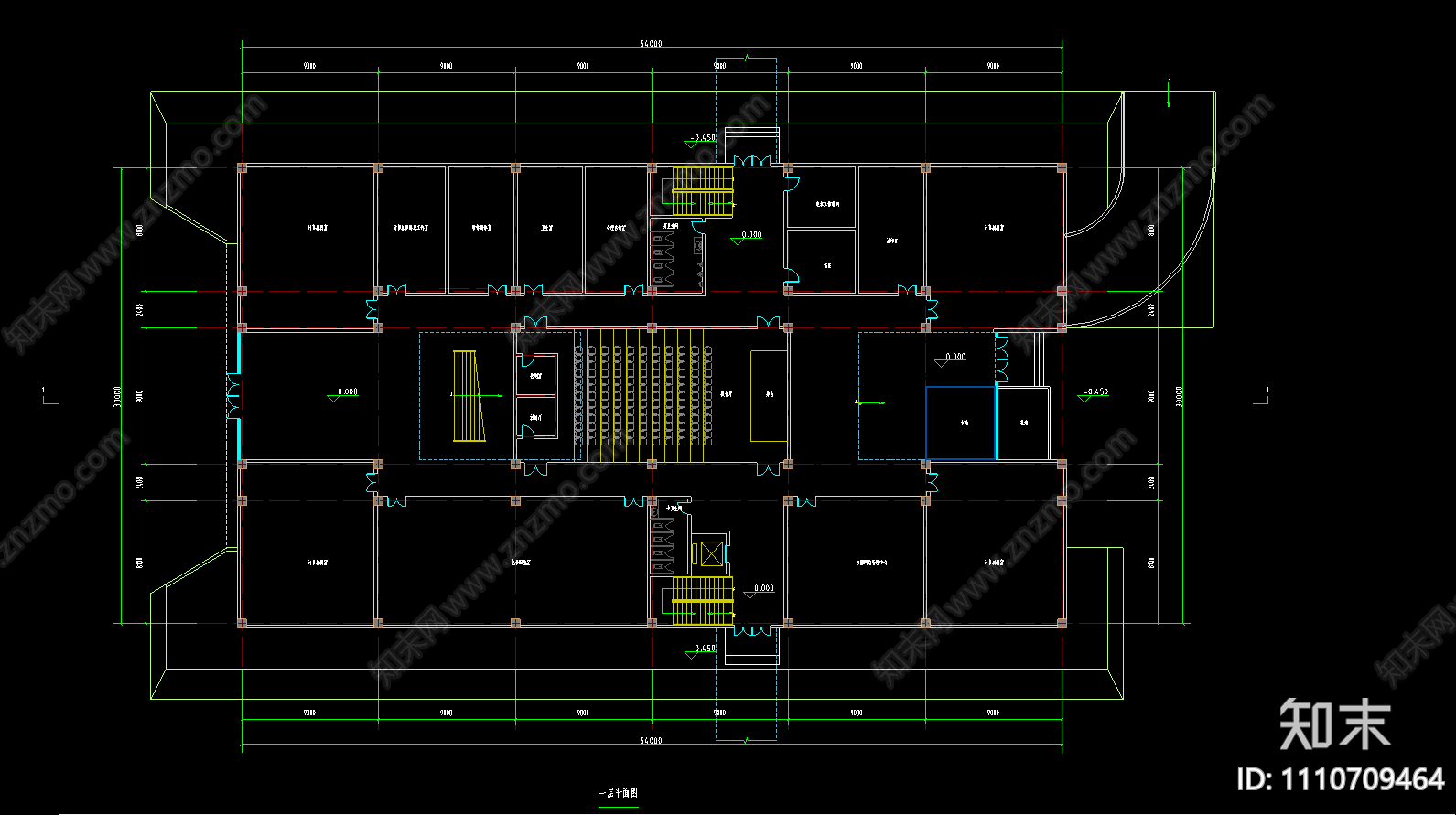 中学建筑设计方案cad施工图下载【ID:1110709464】