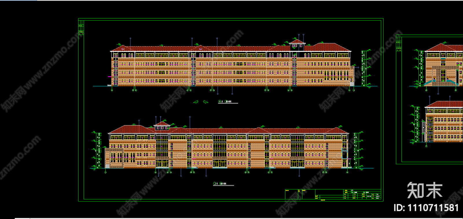 某小学全套建筑施工图施工图下载【ID:1110711581】