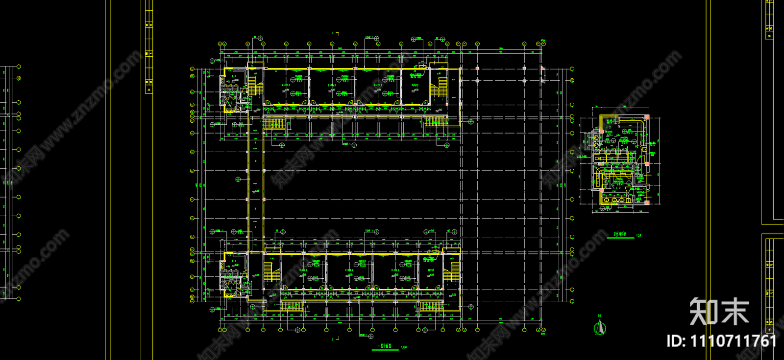 中学建筑施工图总图施工图下载【ID:1110711761】