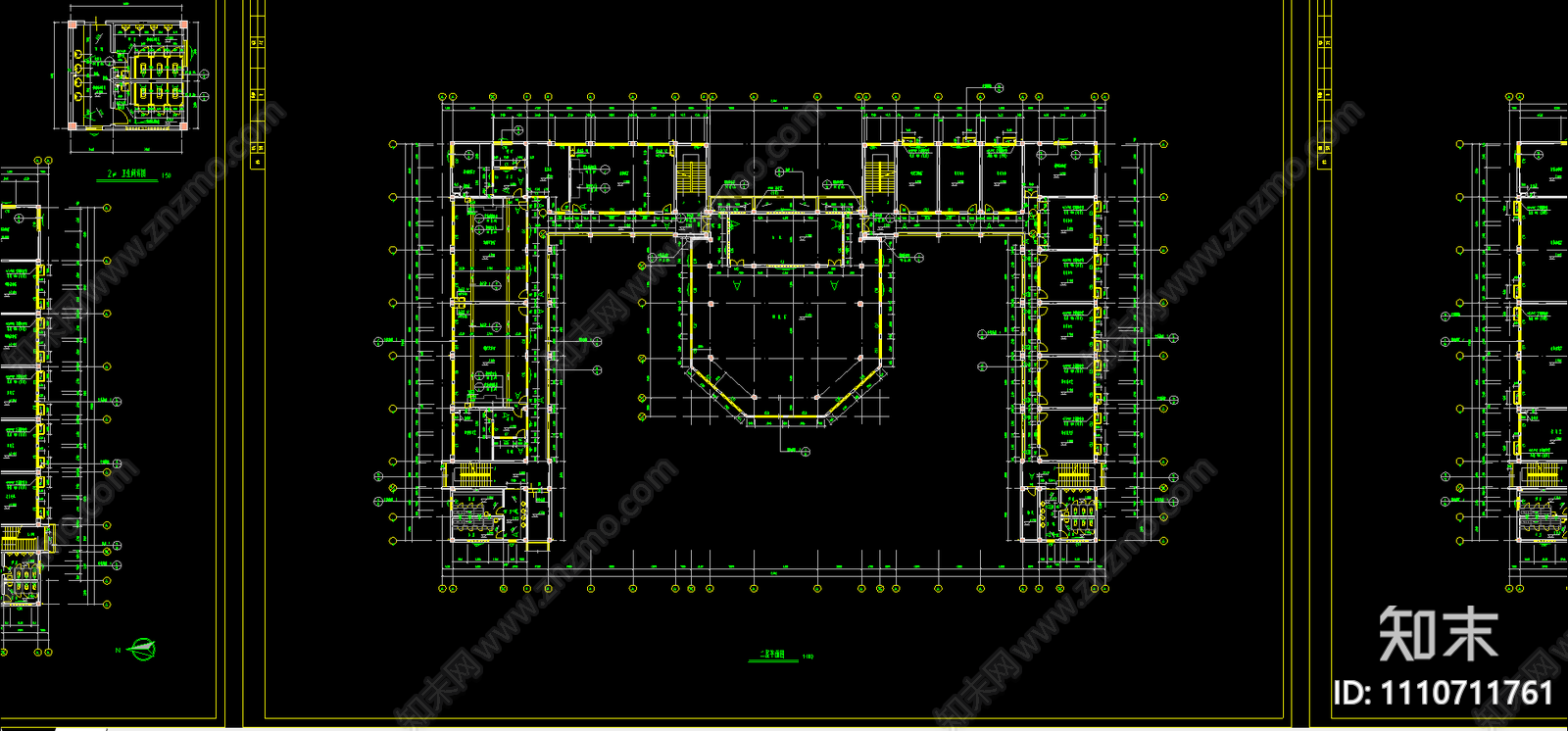 中学建筑施工图总图施工图下载【ID:1110711761】