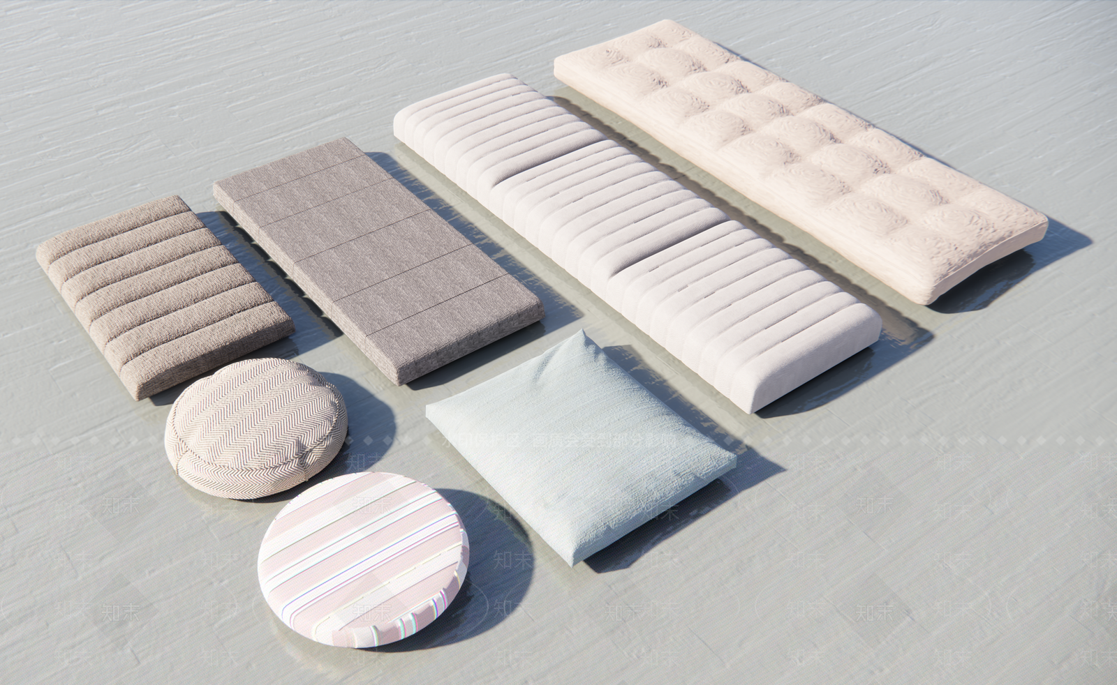 现代沙发座垫SU模型下载【ID:1110712738】