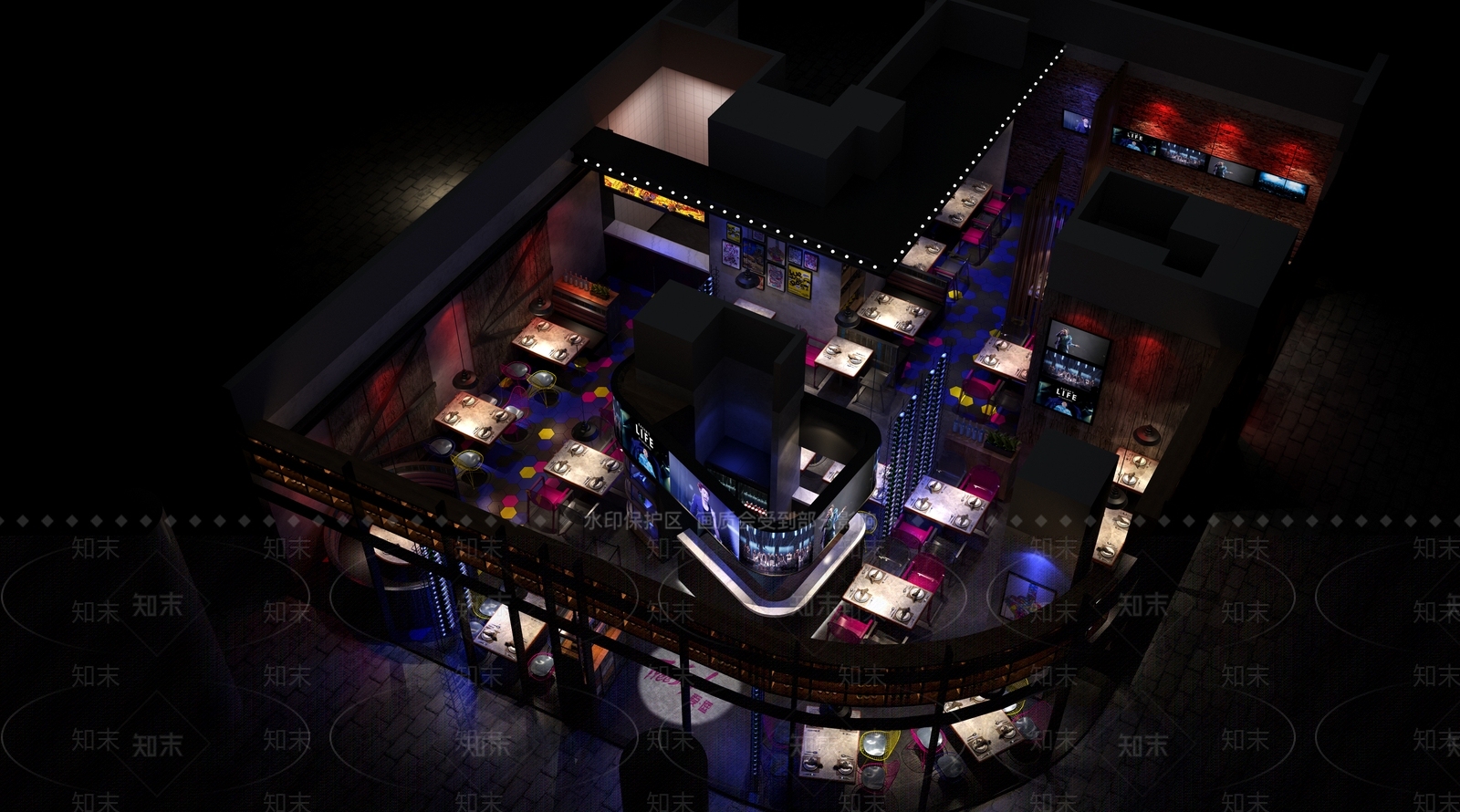 工业风烧烤店3D模型下载【ID:1110723893】