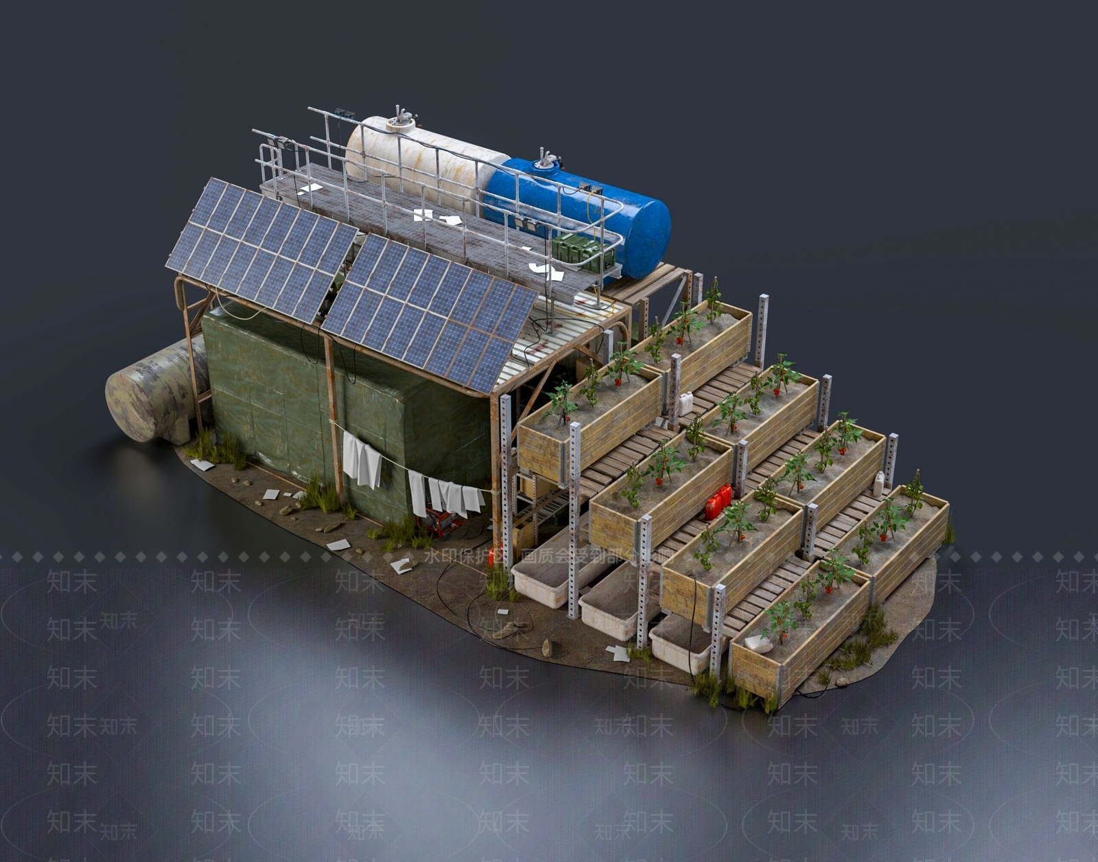 现代生态园区3D模型下载【ID:1110728564】