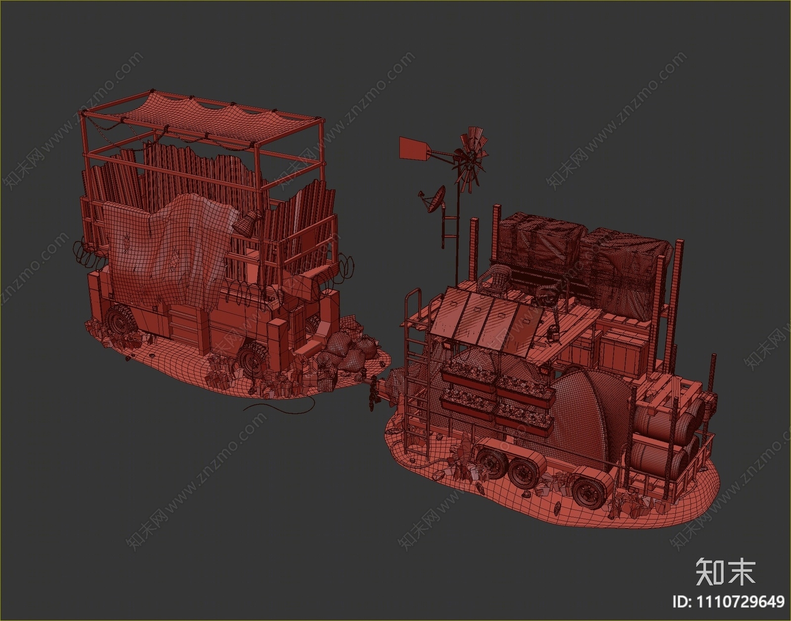 现代农业机械车3D模型下载【ID:1110729649】