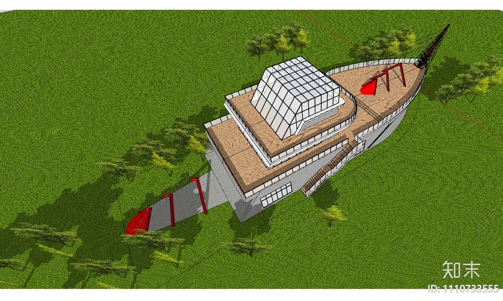 现代其他文化空间SU模型下载【ID:1110733555】