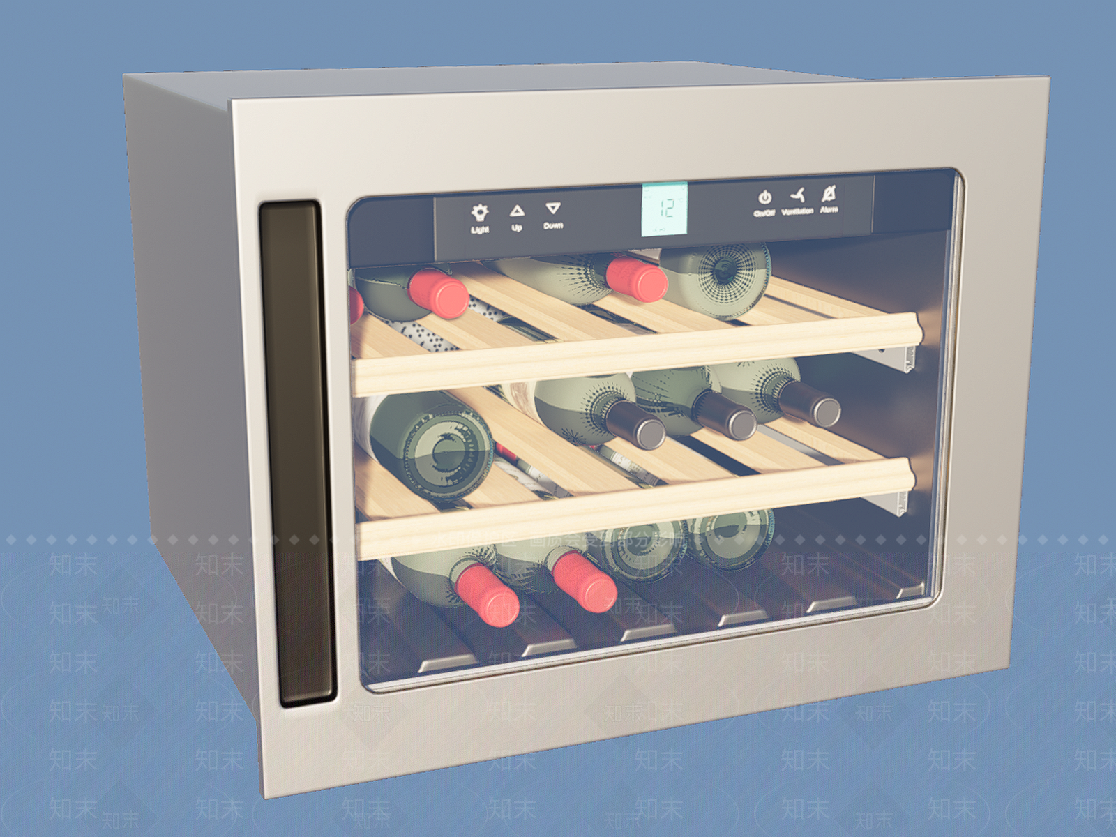 现代冷藏酒柜SU模型下载【ID:1110738509】