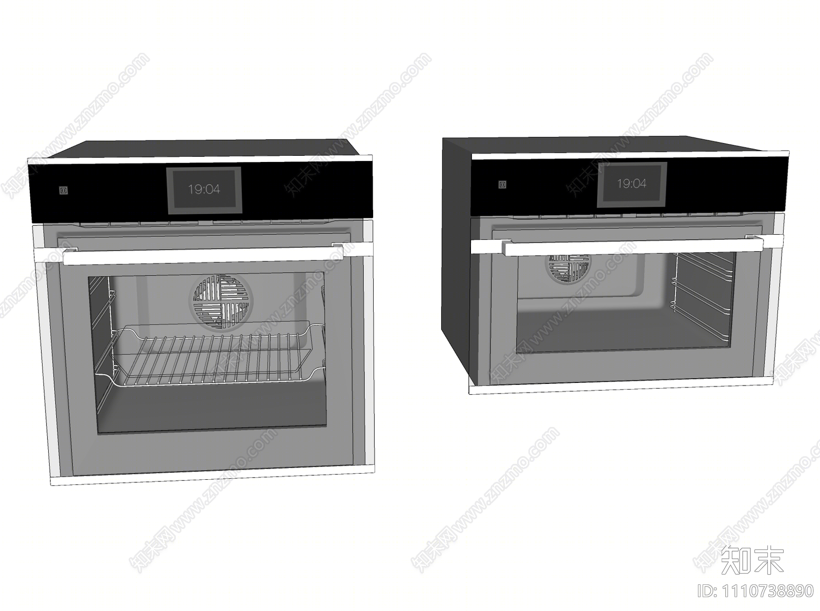现代烤箱SU模型下载【ID:1110738890】