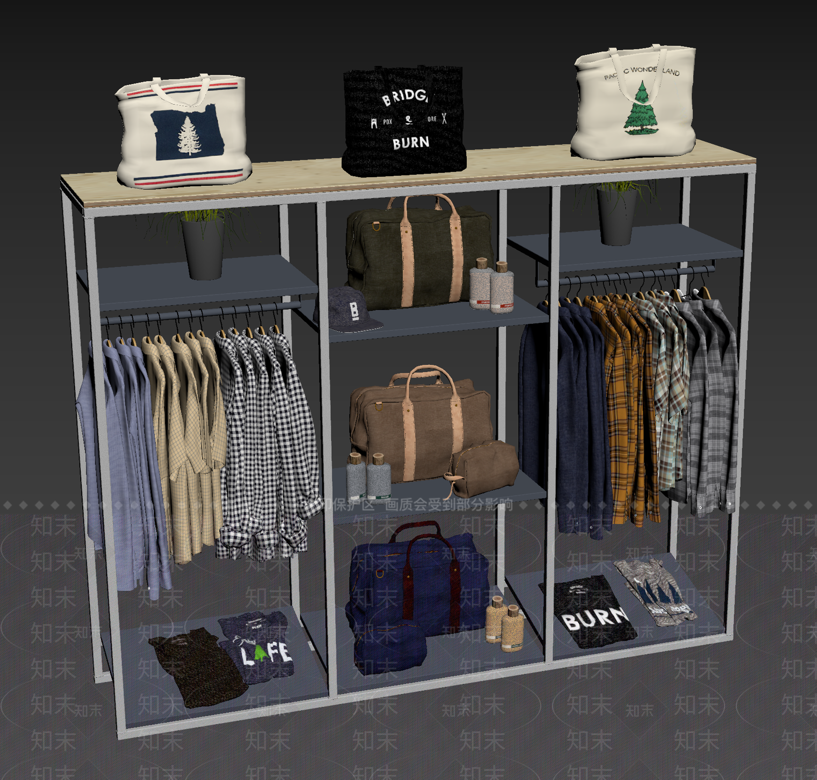 现代服装SU模型下载【ID:1110739070】