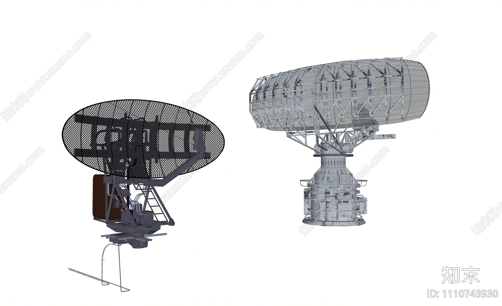 现代军事雷达SU模型下载【ID:1110743930】