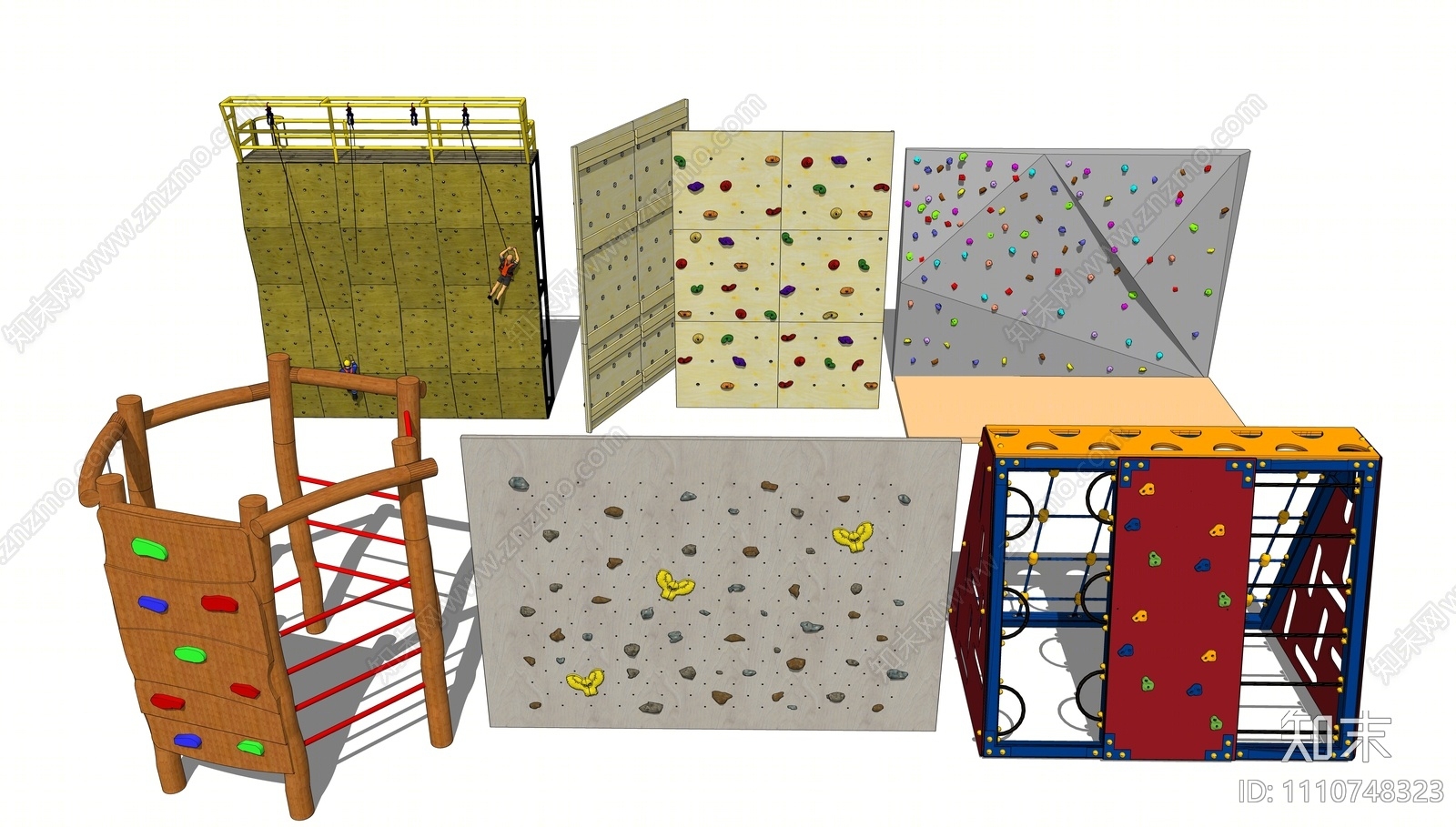 现代儿童攀岩SU模型下载【ID:1110748323】