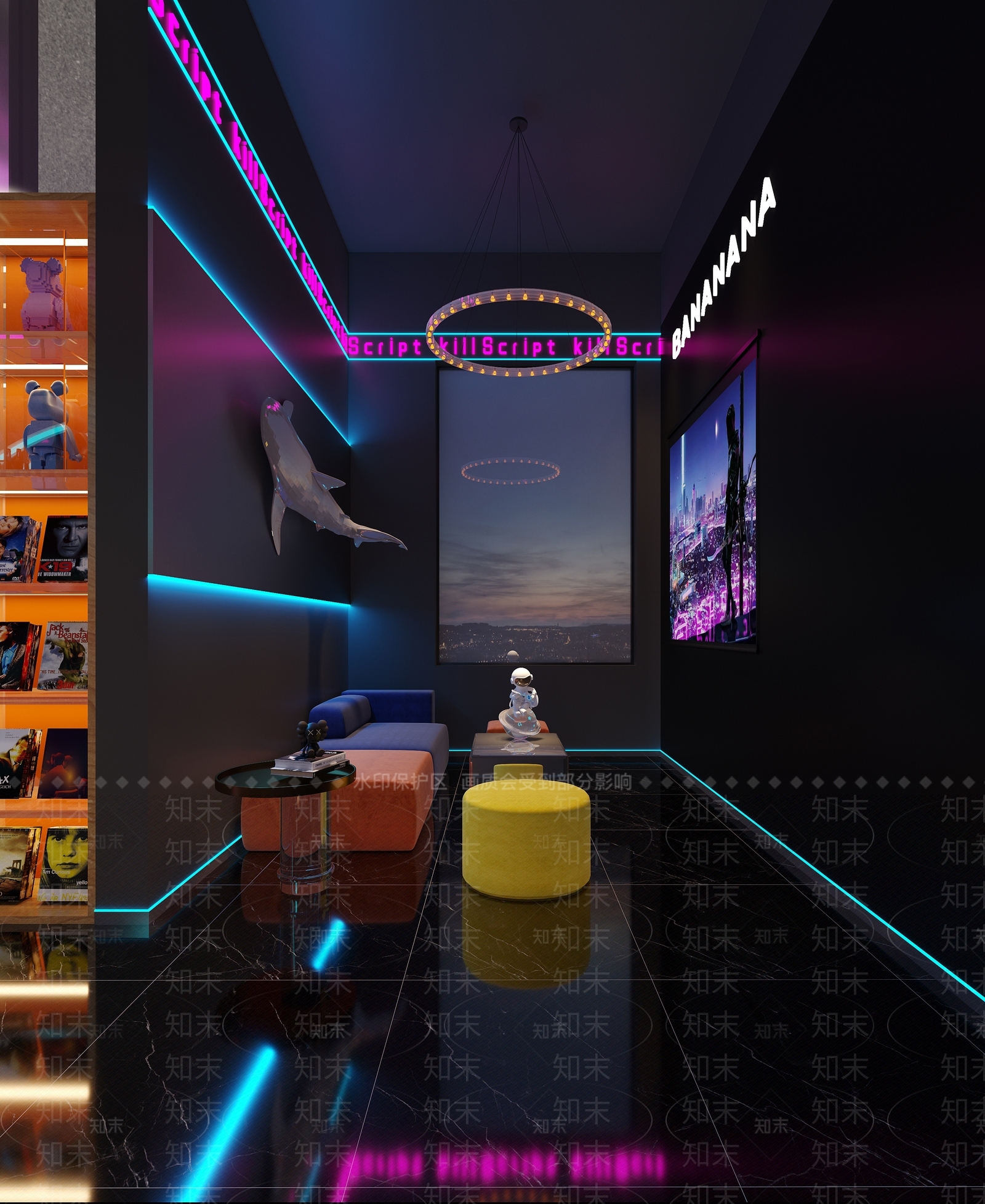 工业风酒吧3D模型下载【ID:1110761811】