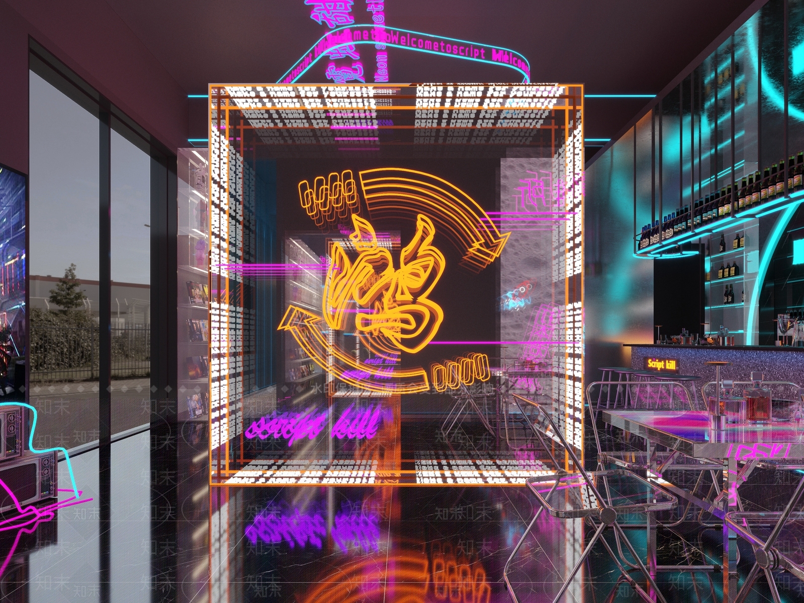 工业风酒吧3D模型下载【ID:1110762293】