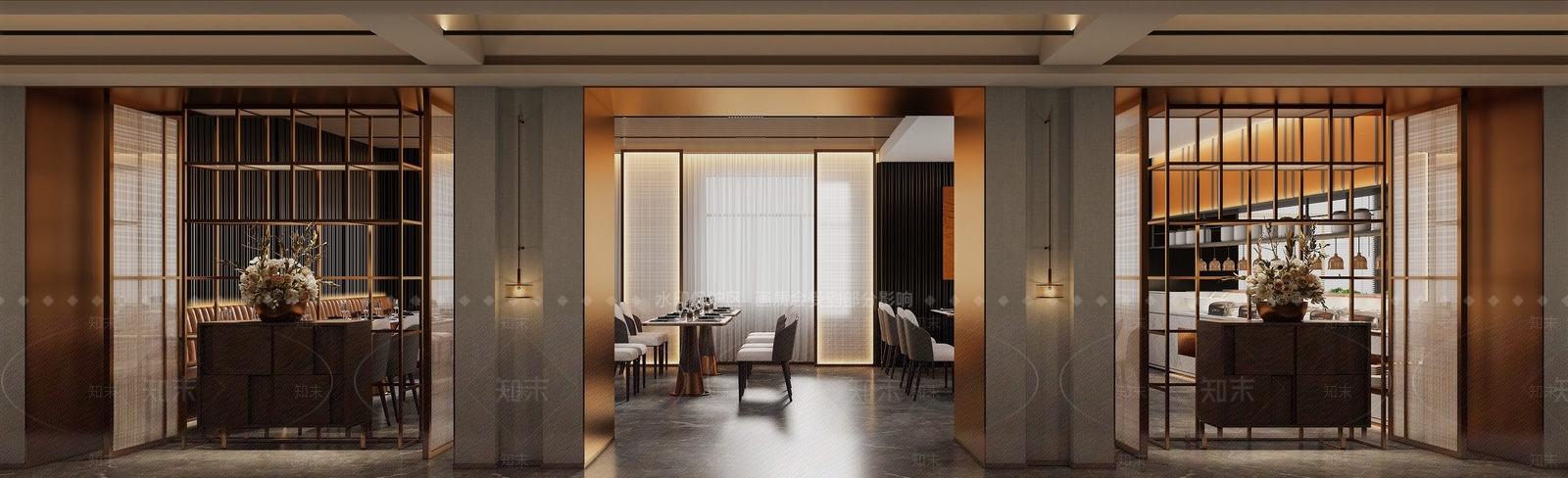 现代自助餐厅3D模型下载【ID:1110768372】