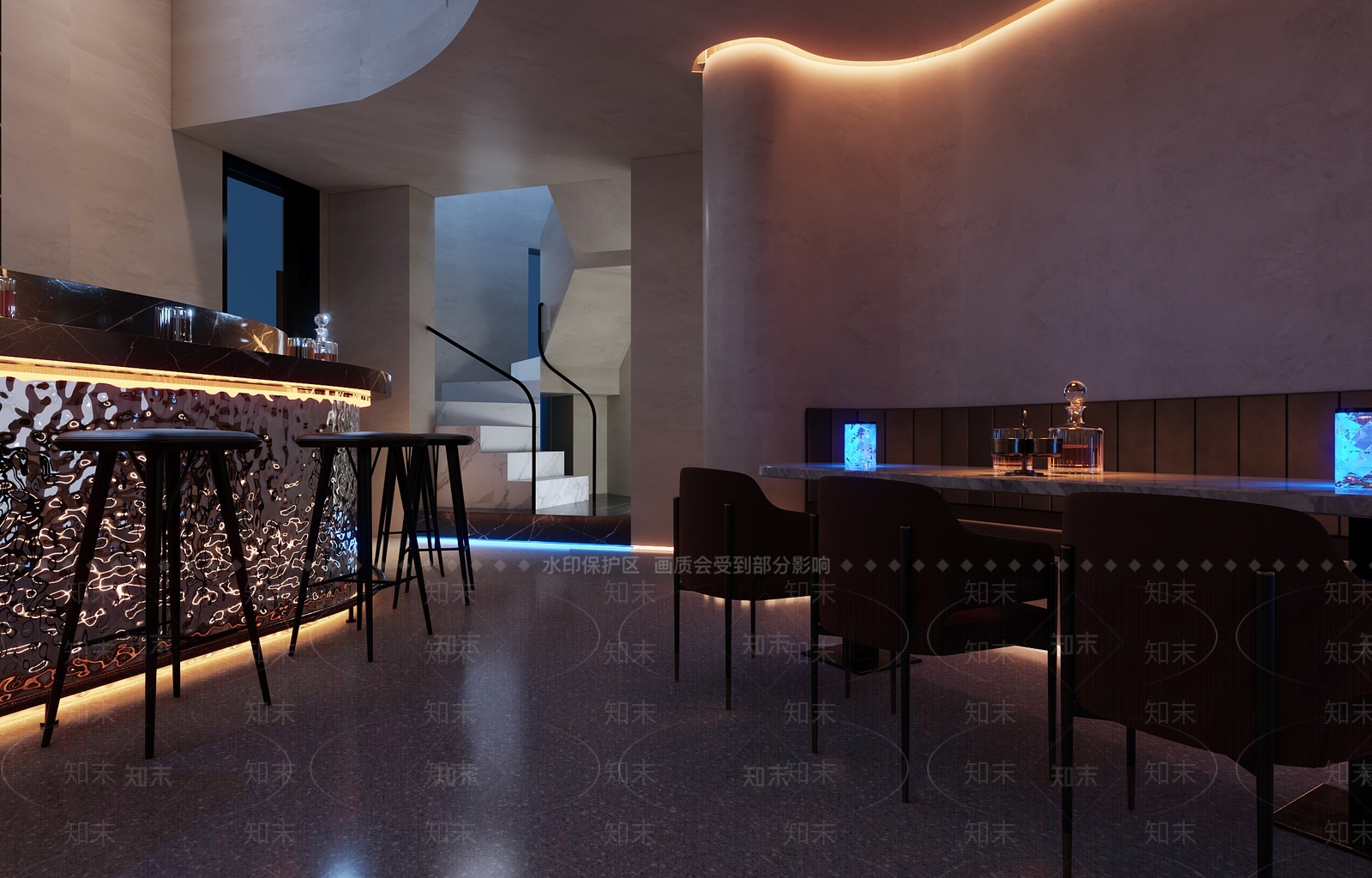 现代酒吧3D模型下载【ID:1110771963】